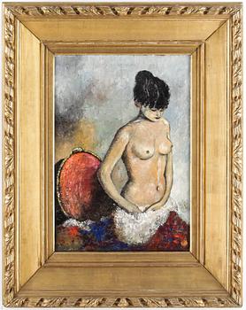 OKÄND KONSTNÄR, olja på duk, ej signerad.