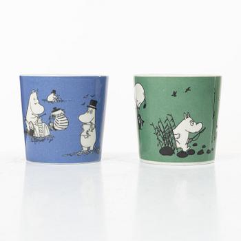 Arabia, two Moomin mugs, Finland, 1990-99.