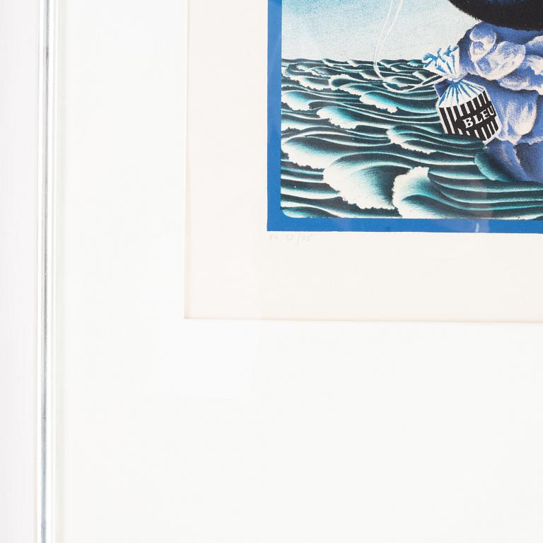 Victor Vasarely, färglitografi, 1940, signerad 52/75.