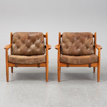 A pair of 'Läckö' easy chairs by Ingemar Thillmark, OPE.