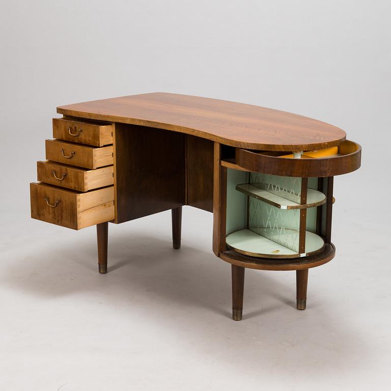 Kai Kristiansen, A writing desk "Kidney 54", for FM Furniture, Feldballe Denmark.