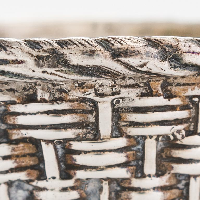 Johan Olsonius, saltkar, silver, Grachev, S:t Petersburg 1889.