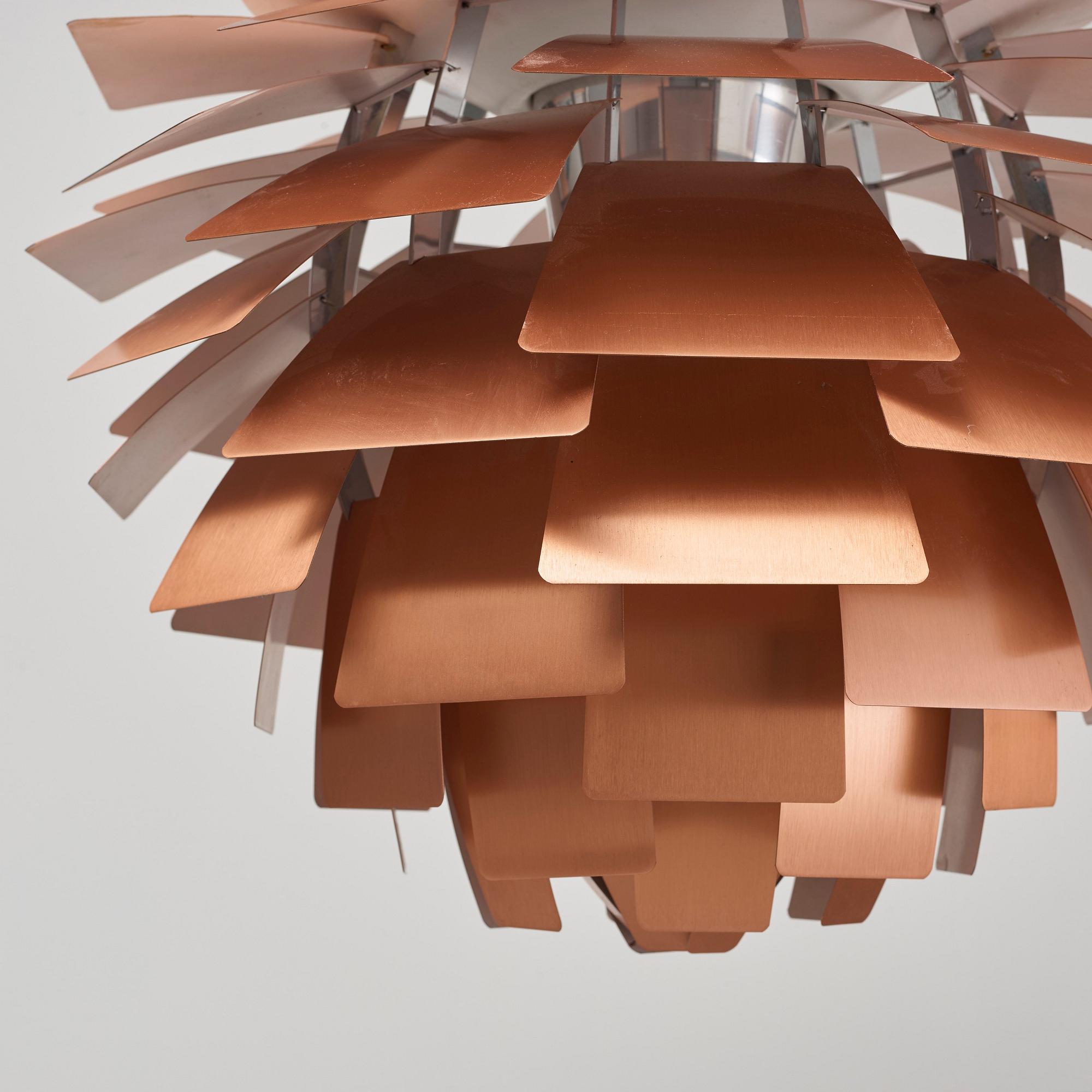 A Poul Henningsen PH 'Artichoke' ceiling lamp, Louis Poulsen, Denmark.