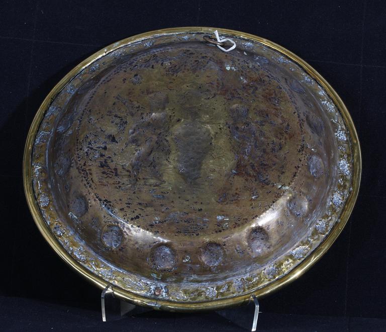 HANDFAT, mässing, barockstil, Holland, 1800-tal.