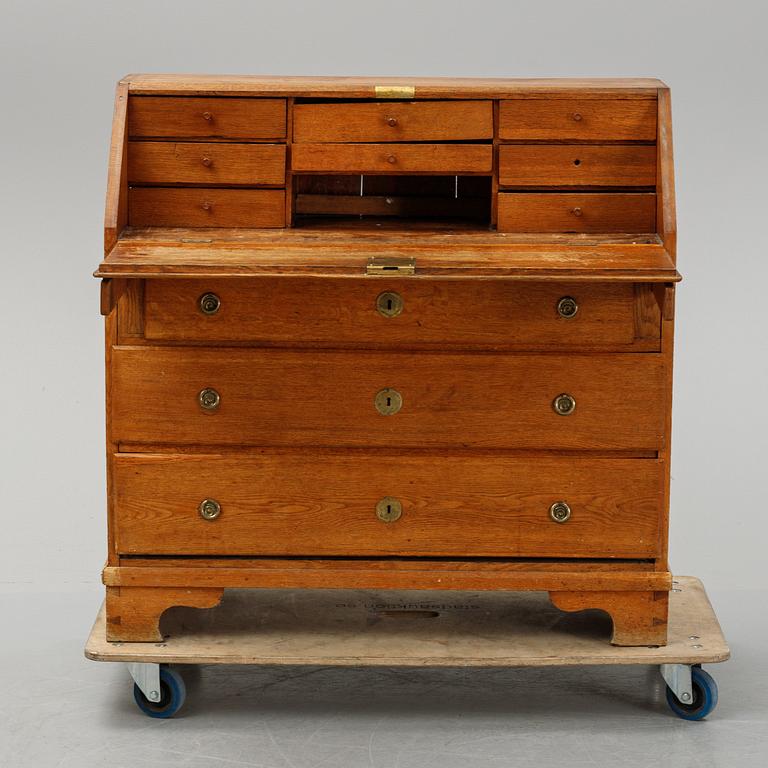 A 18th Century oak secretaire.