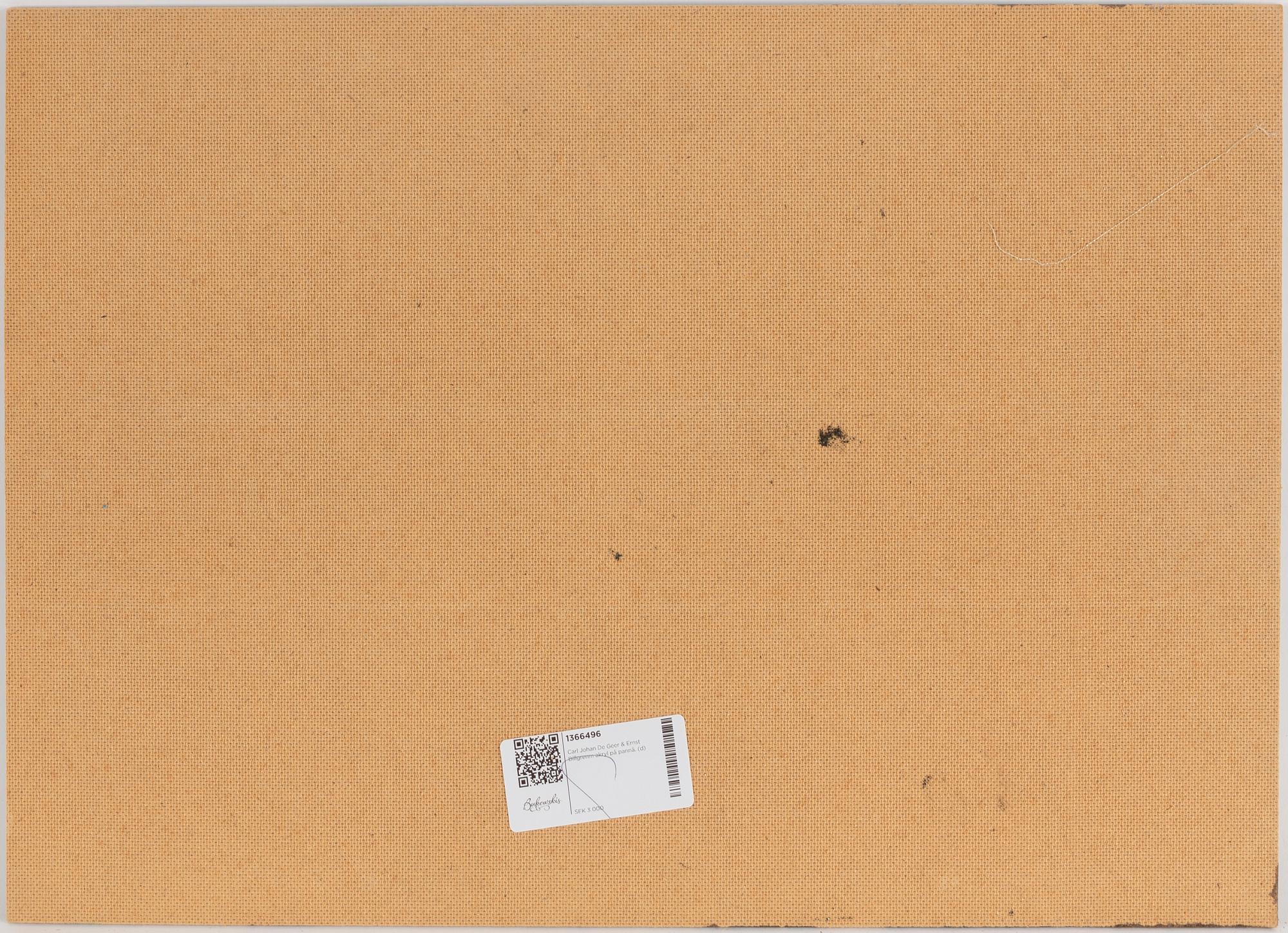 Carl Johan De Geer & Ernst Billgren, acrylic on panel.