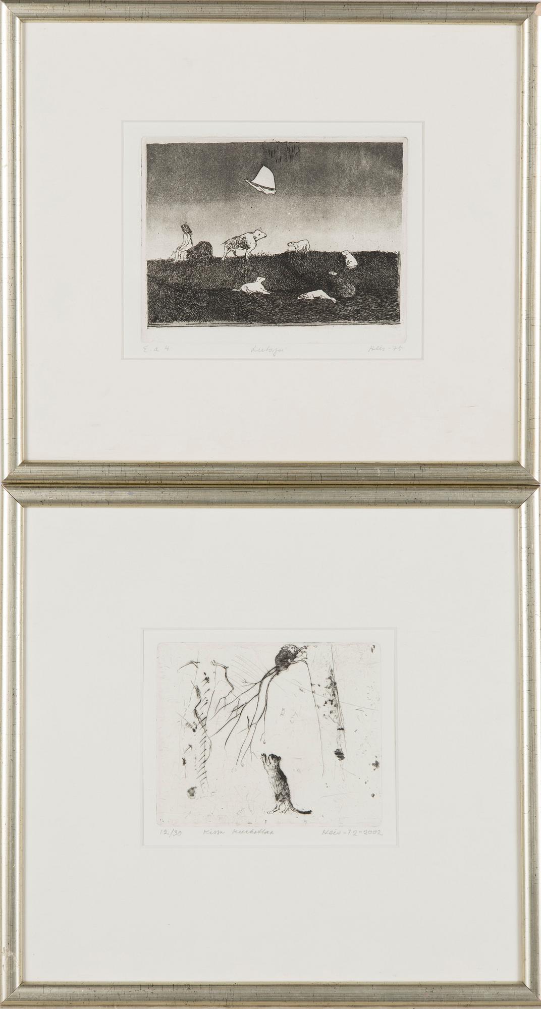 Outi Heiskanen, Etching, 2 pcs.
