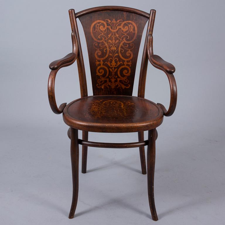 KARMSTOL, Thonet, Wien, Österrike, sekelskiftet 1800/1900.