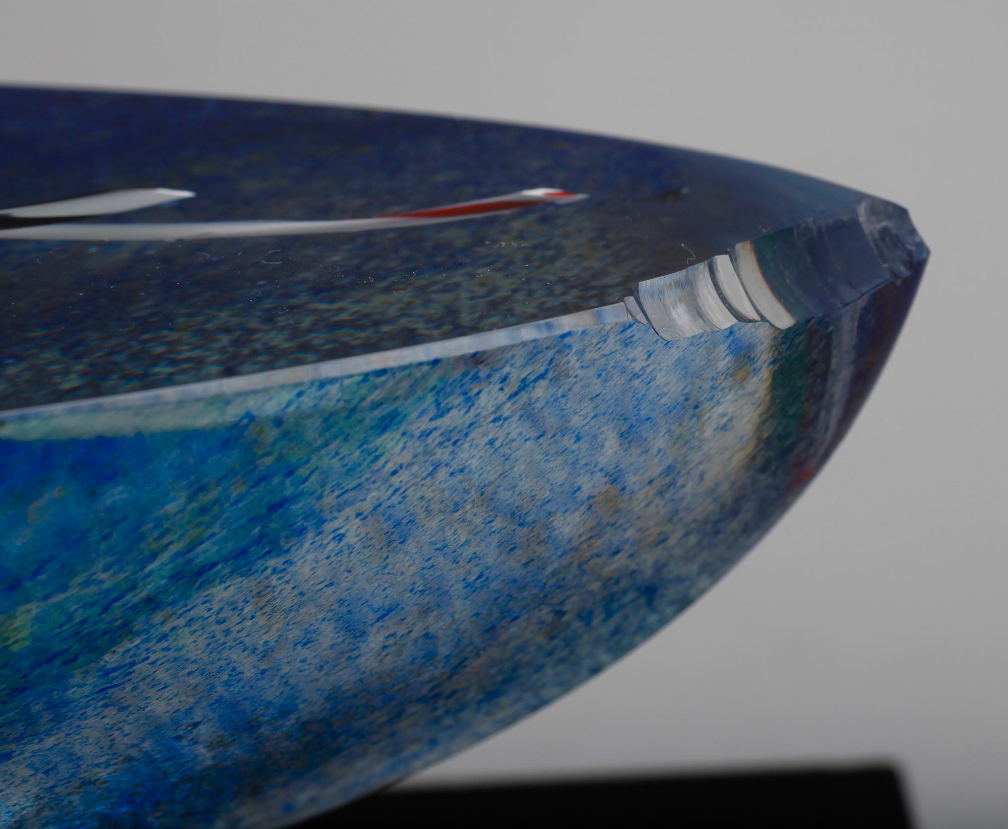 SKULPTUR, glas, Bertil Vallien, Kosta Boda, sign.