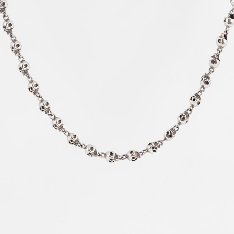 Bracelet and necklace, sterling silver, Jade Jagger, Garrard & co.