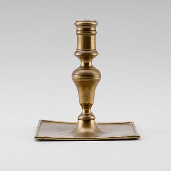 LJUSSTAKE, mässing, barock, 1600-tal.