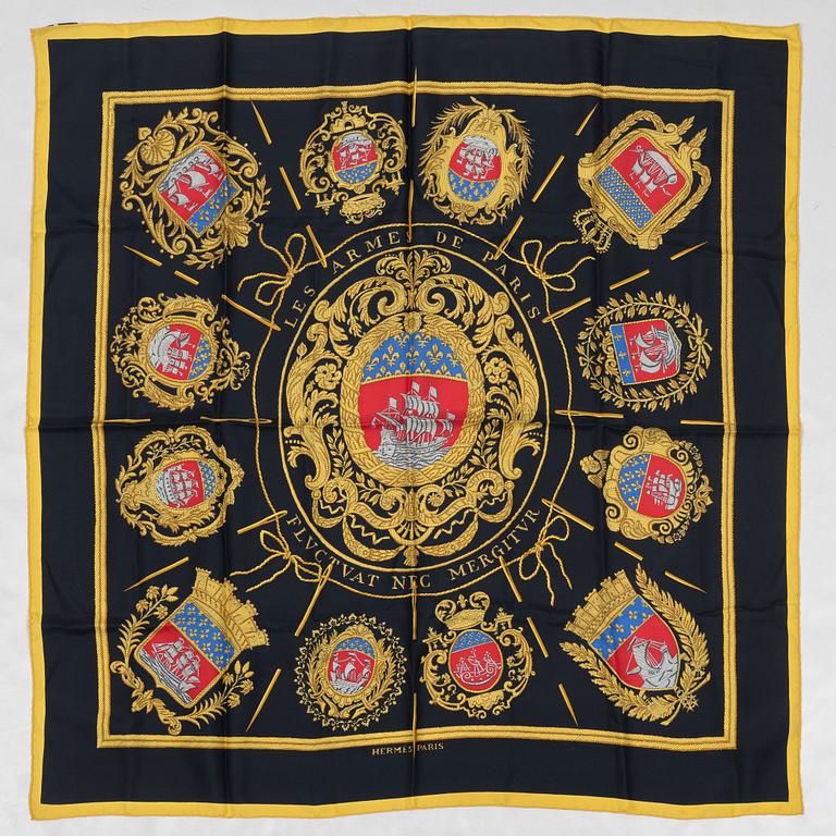 Hermès, scarf, "The Arms of Paris".