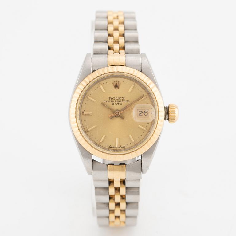 Rolex, Oyster Perpetual, Date, wristwatch, 26 mm.