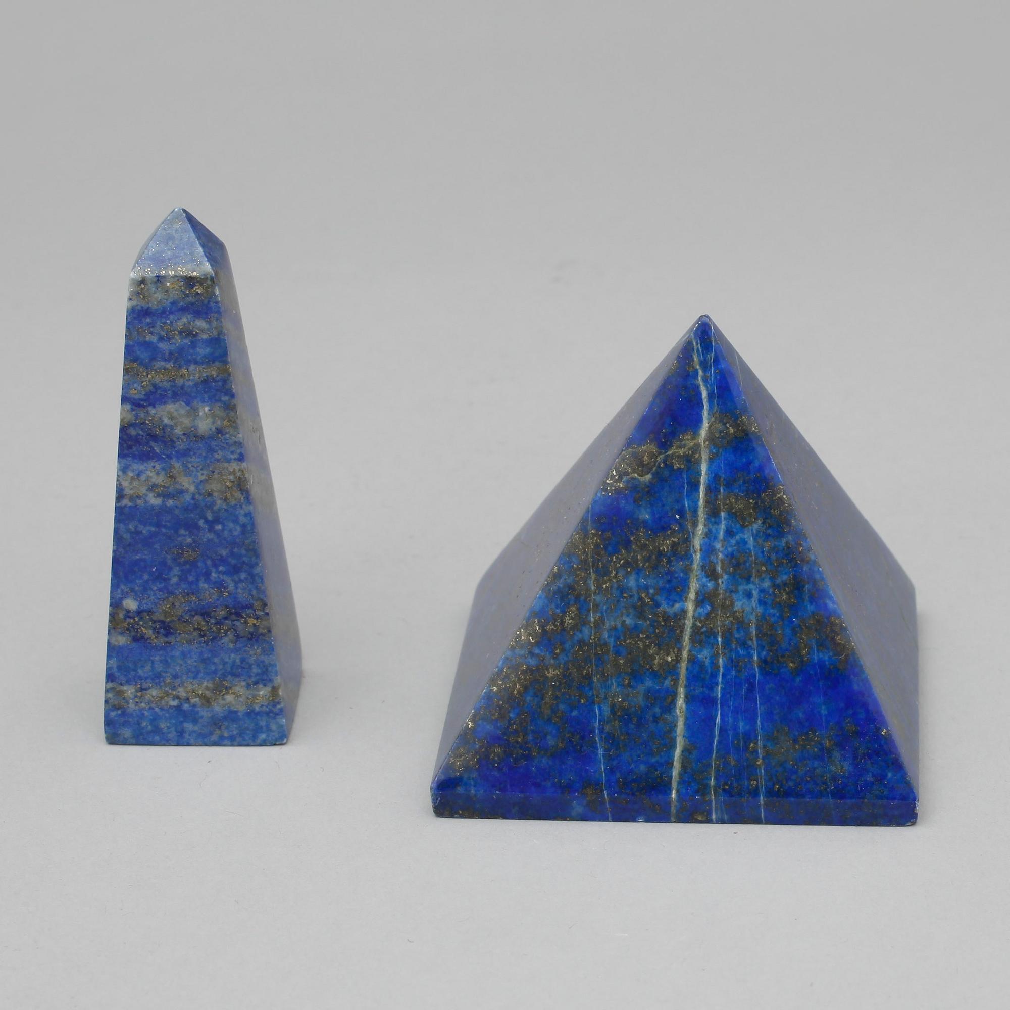PARTI LAPIS LAZULI, 8 delar, Lapis lazuli, 1900-tal.