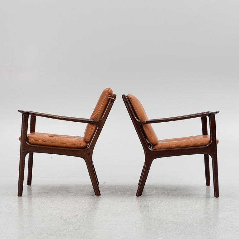 Ole Wanscher, armchairs, a pair, PJ112, Poul Jeppesen, Denmark, 1950s/60s.