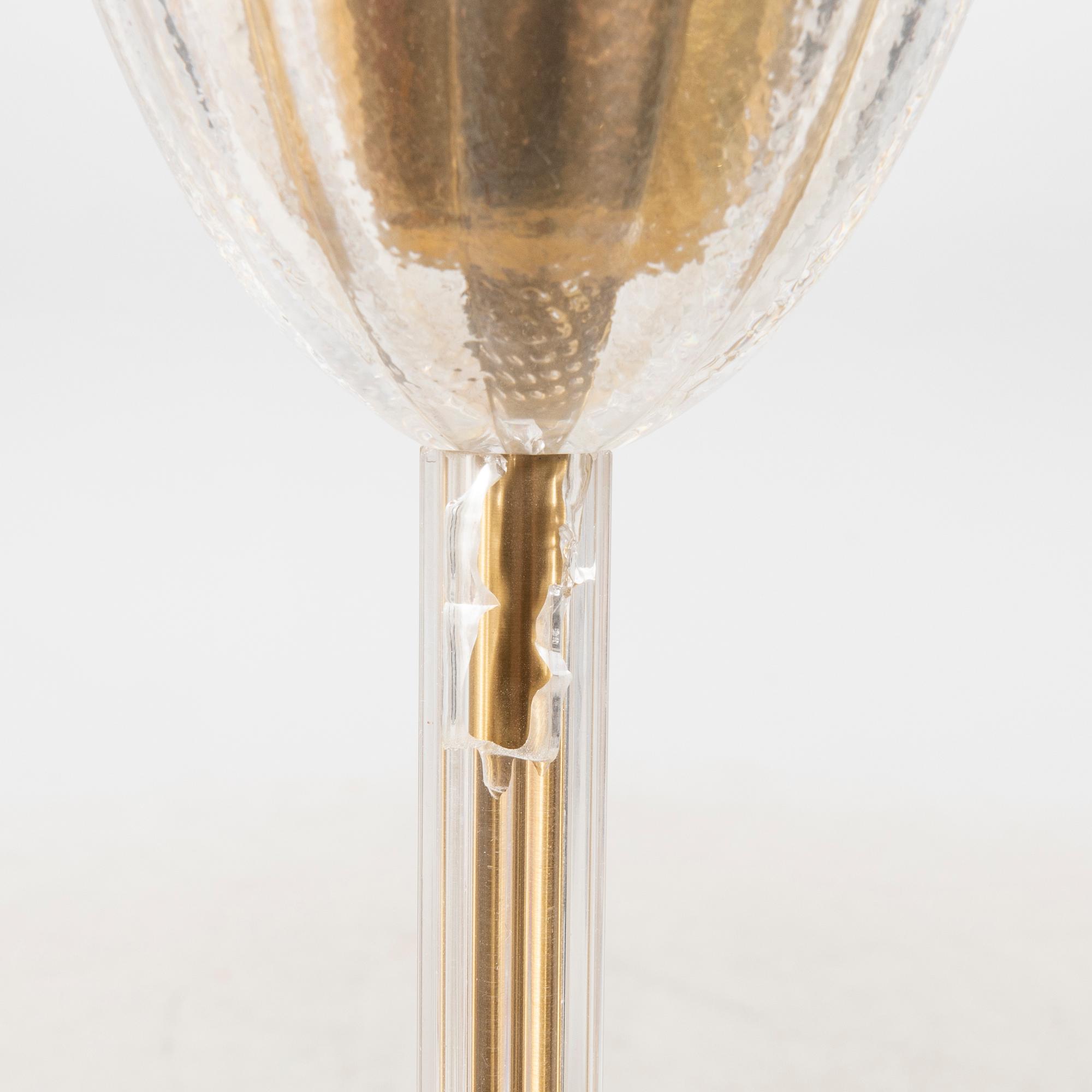 An Orrefors glass ceiling pendant 1950/60s.