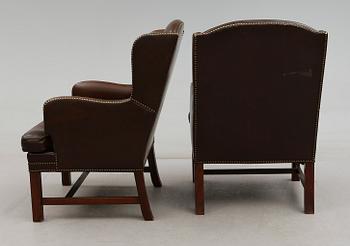 FÅTÖLJER, 1 par, 1900-talets andra hälft.