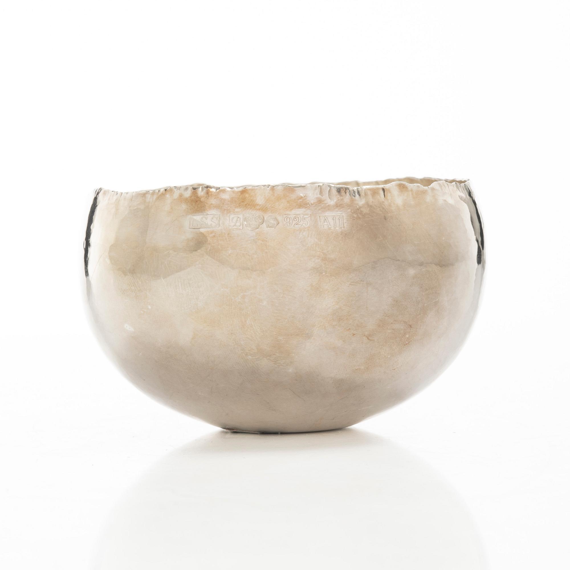 Leif Söderlund Silversmide, skål, sterling silver, Borlänge 1999.