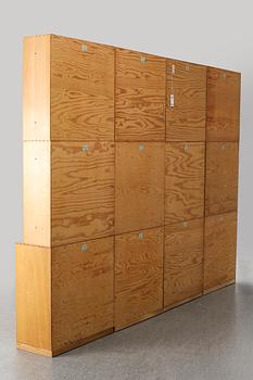 MOGENS KOCH, a 12 piece oak shelf, Rud Rasmussen, Danmark.