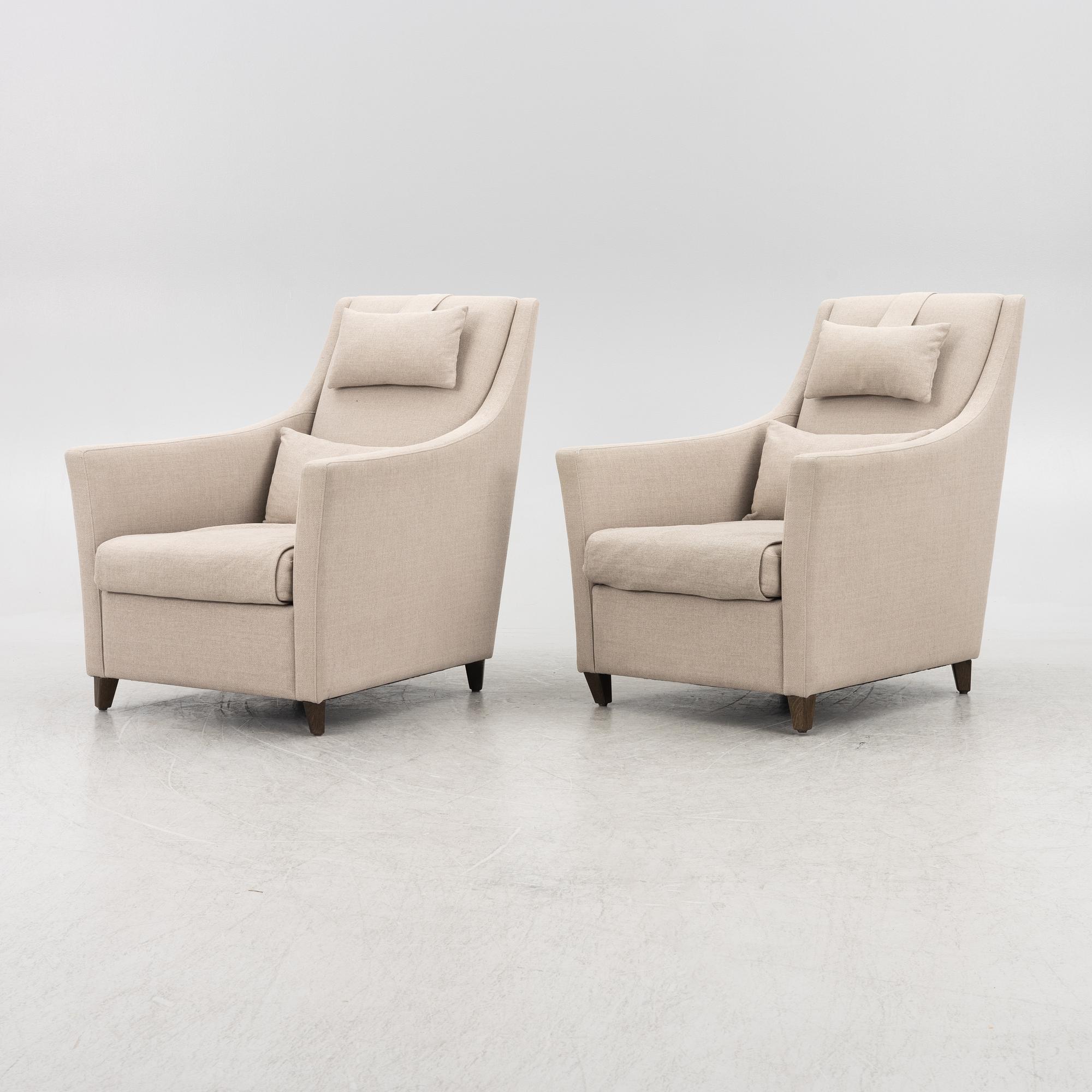 Fåtöljer, ett par, "Lean", Slettvoll, 2000-tal.