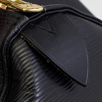 VÄSKA, "Keepall 50 Epi Black", Louis Vuitton.