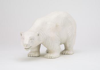 A Gunnar Nylund stoneware figure of a polar bear, Rörstrand.