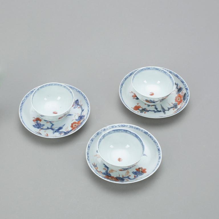 SERVISDELAR, 4 delar, Kina Qing dynastin, 1700-tal.