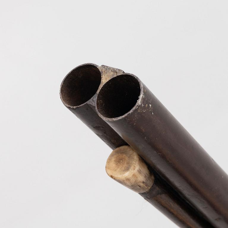 Percussion gunn, double-barrelled, second half of the 19th century.