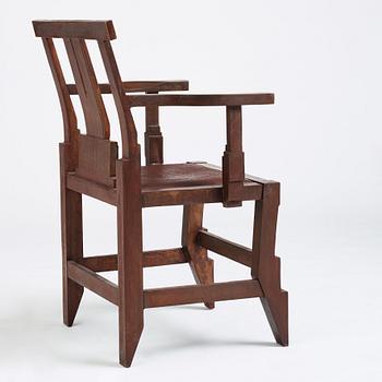 John Kandell, a patinated bronze 'Solitär' chair, Källemo, Sweden, ed. 3/7, only 3 chairs executed.