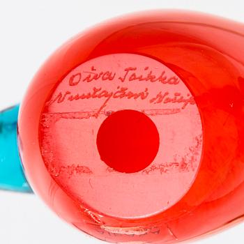 Oiva Toikka, glass bird signed Oiva Toikka Nuutajärvi Notsjö. 1972-78.