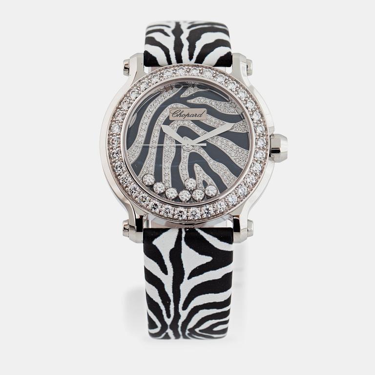 CHOPARD, Genève, Happy Sport "Zebra", wristwatch, 36 mm,