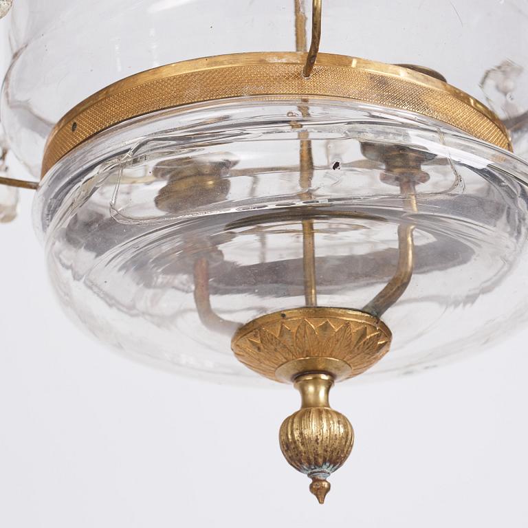 A presumably Russian Louis XVI  two-light lantern.