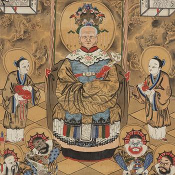 Unknown artist, water colour and ink on paper, China, 20th century.