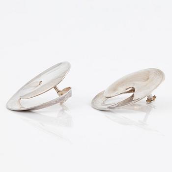 Vivianna Torun Bülow-Hübe for Georg Jensen, earrings, silver.