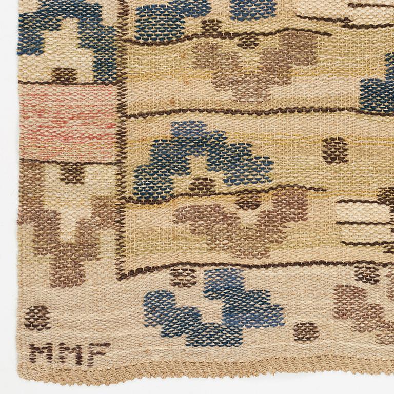 Märta Måås-Fjetterström, A textile, "Flygstrån", flat weave, ca 179,5-180 x 55,5-57,5 cm, signed MMF.