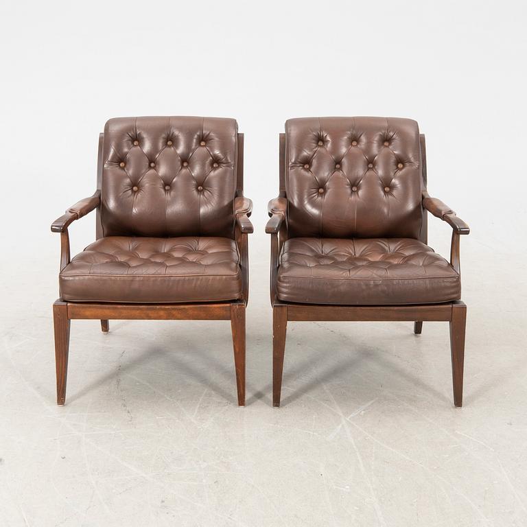 Fåtöljer/karmstolar ett par sent 1900-tal.