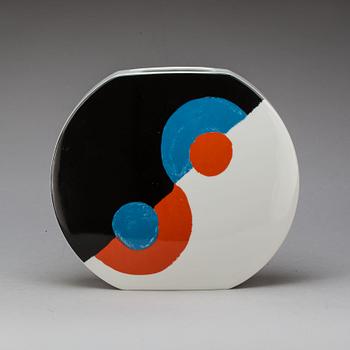 VAS, porslin. "Helice", Sonia Delaunay för Limoges. Artcurial. Signerad och numrerad 550/900.