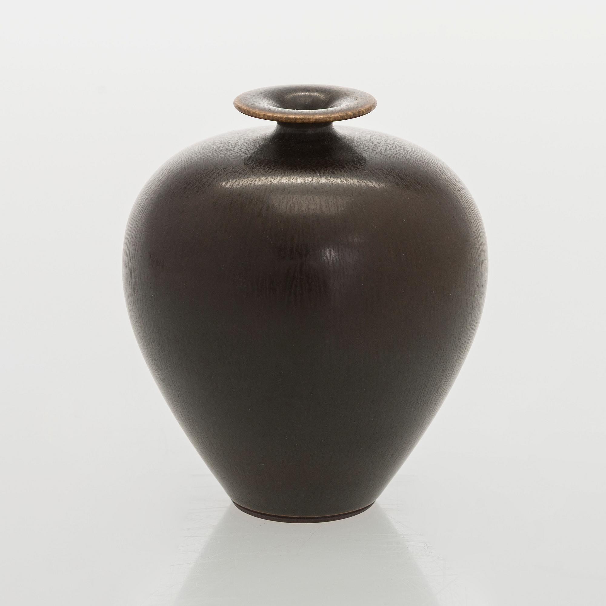 Berndt Friberg, vase, stoneware, Gustavsberg's studio, 1954.