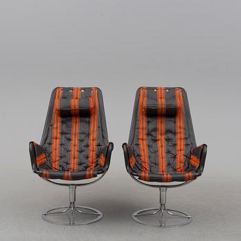 A pair of 'Jetson' easy chairs by Bruno Mathsson for Dux.