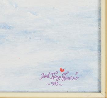 BERT  HÅGE HÄVERÖ, olja på duk, signerad samt daterad 1989.