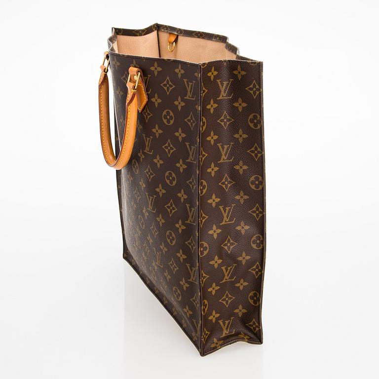 Louis Vuitton, Monogram Canvas 'Sac Plat Tote' Bag.