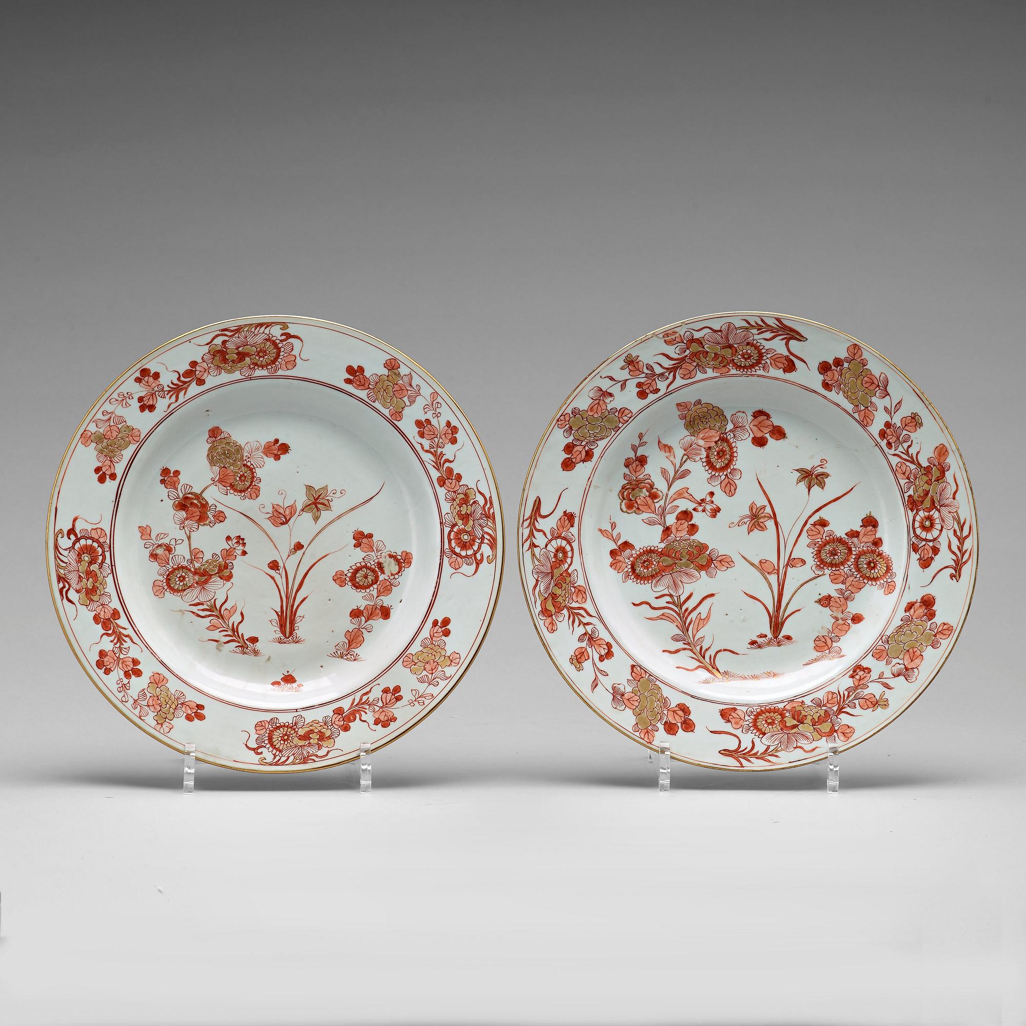 Two dishes, Qing dynasty, Kangxi (1662-1722).
