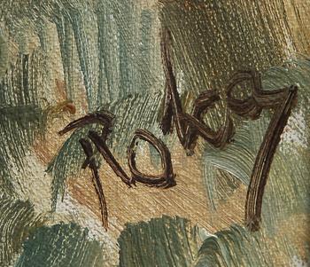CHARLES ROKA, olja på duk, sign.