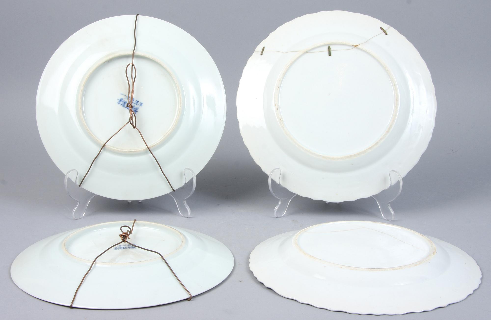 TALLRIKAR, 7 st, porslin, Kina, 1700/1800-tal.