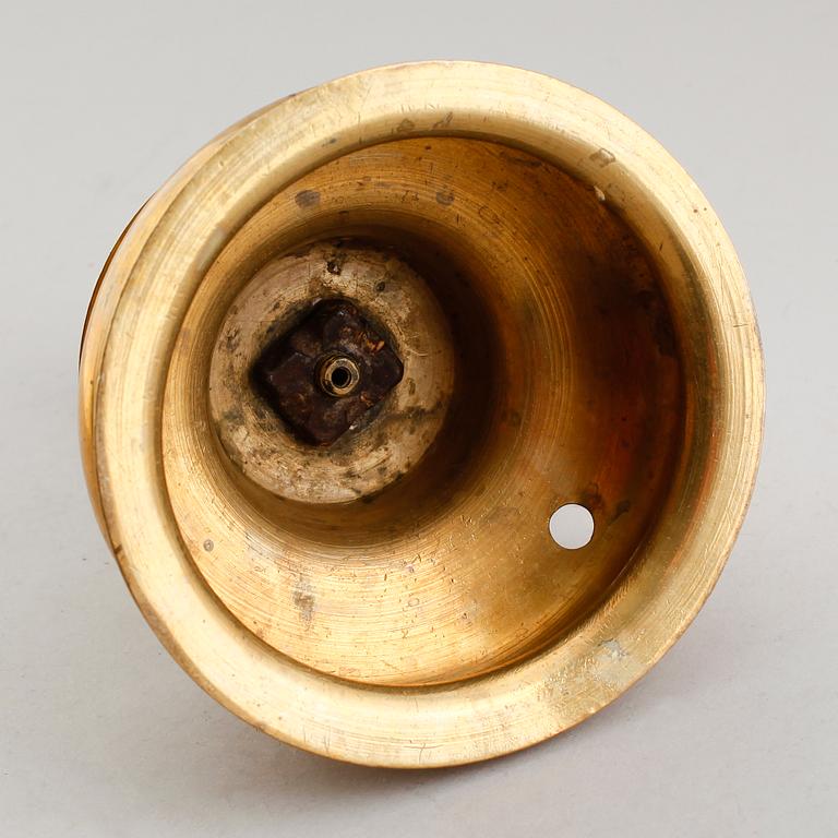 LJUSSTAKE, mässing, 1700-tal.