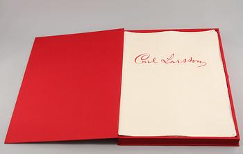 CARL LARSSON, efter, etsningar, 6 st, osignerade, tryckta 1983, från originalplåtar, numrerade HC av 360-upplaga.