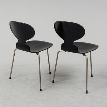 Eight 'Ant' chairs by Arne Jacobsen for Fritz Hansen.