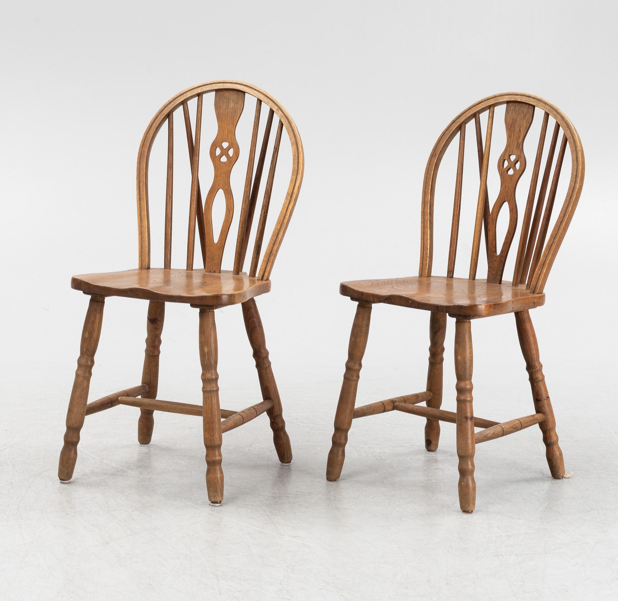 A set of six chairs, Denmark, second half of the 20th Century.