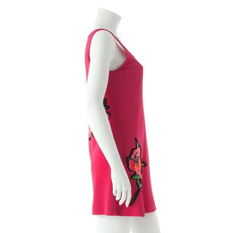 LOUIS VUITTON, two pairs of tank tops and a long sleeved top with roses decor by Stephen Sprouse, limited edition 2009.