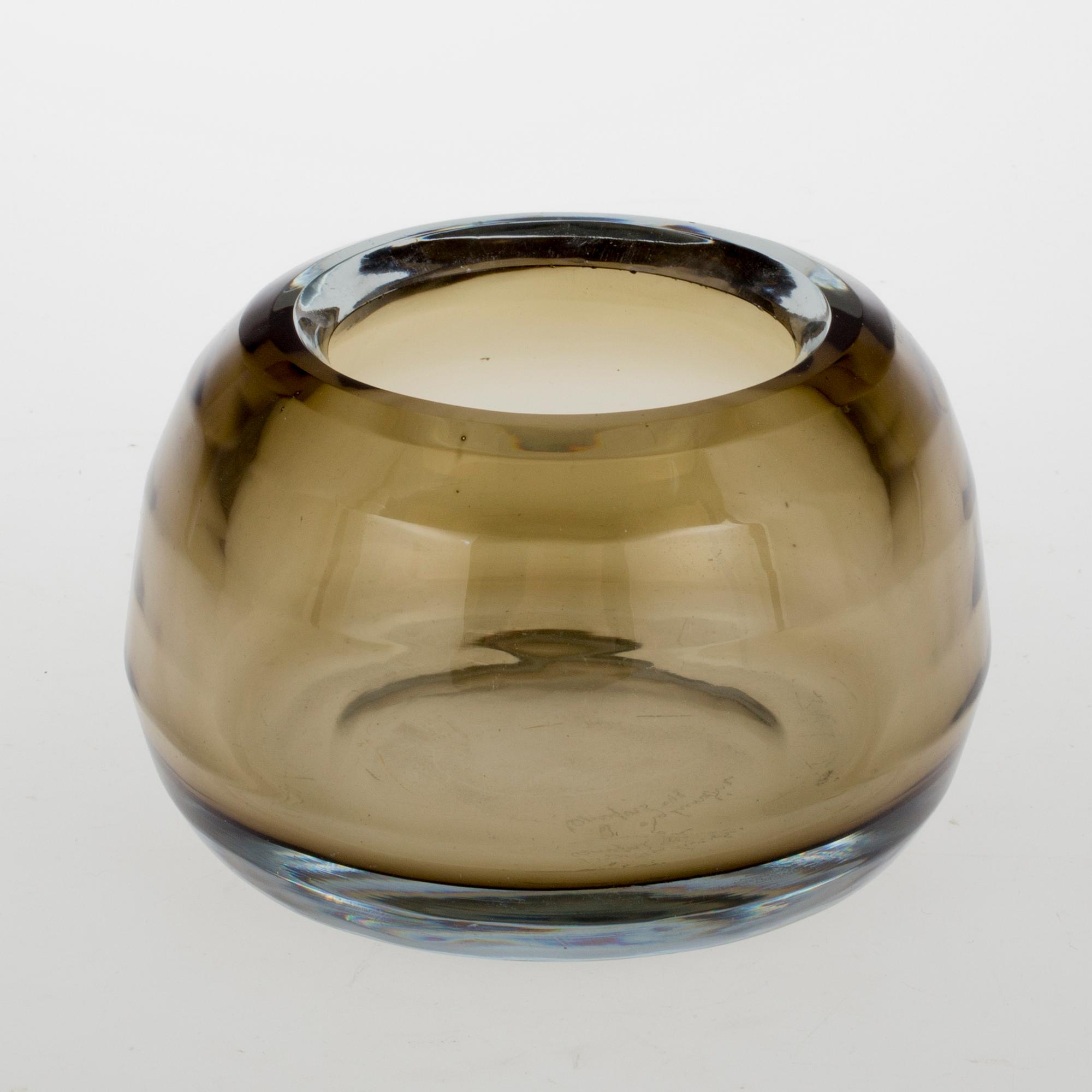 SKÅL, glas. Ingeborg Lundin, Orrefors 1948. Sannolikt unik.